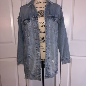 AMERICAN EAGLE MID LENGTH JEAN JACKET